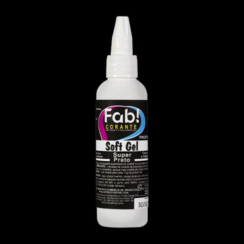 Corante Fab! Softgel 60g Super Preto