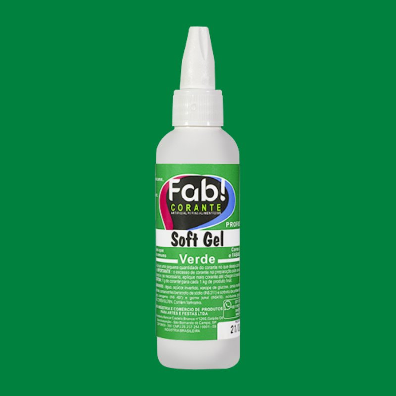 Corante Fab! Softgel 60g Verde