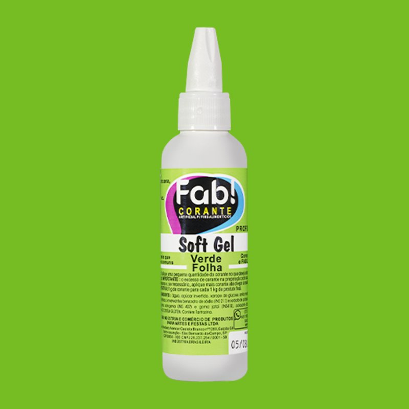 Corante Fab! Softgel 60g Verde Folha