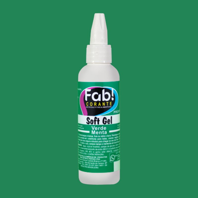 Corante Fab! Softgel 60g Verde Menta