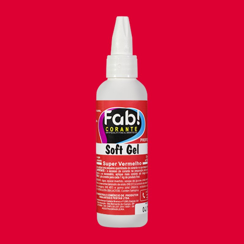 Corante Fab! Softgel 60g Super Vermelho