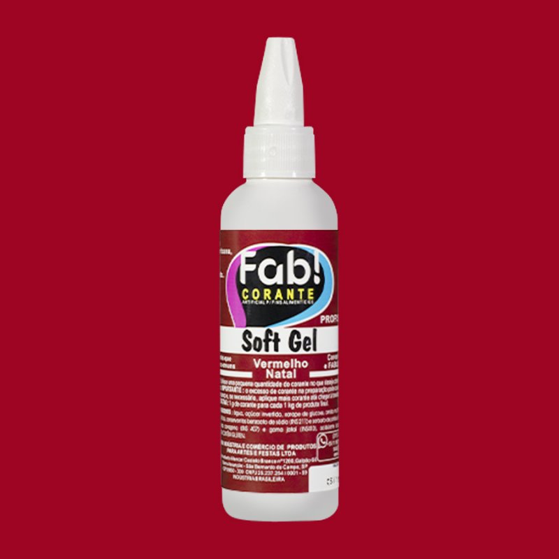 Corante Fab! Softgel 60g Vermelho Natal