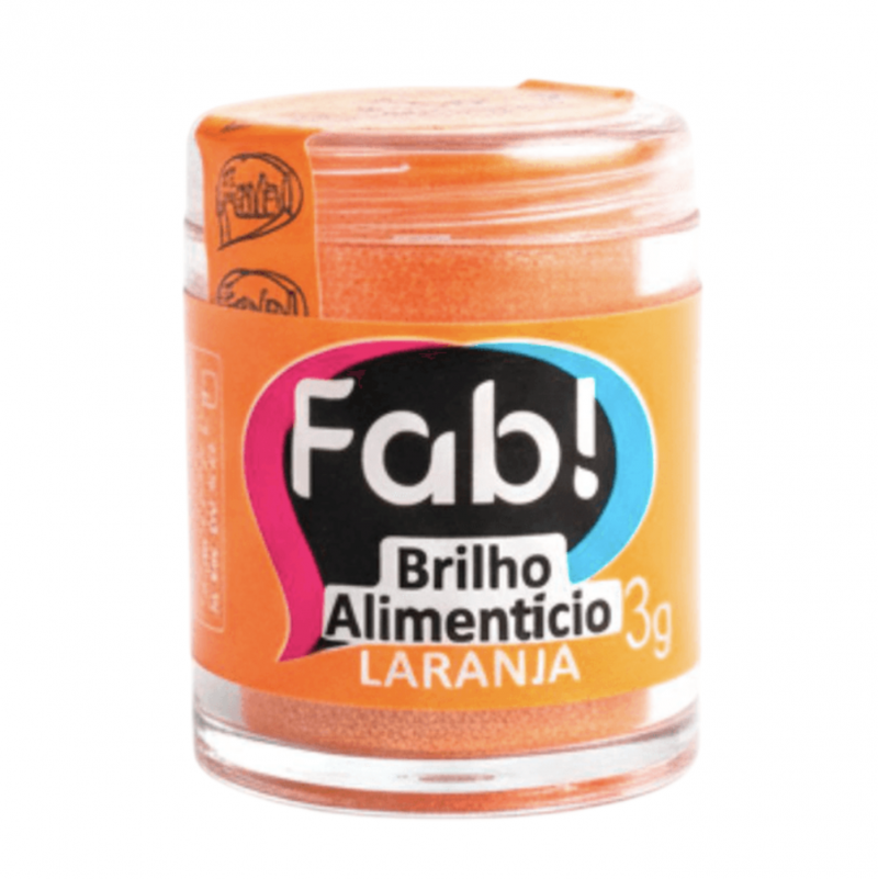 Brilho Alimentar Fab! 3g Laranja