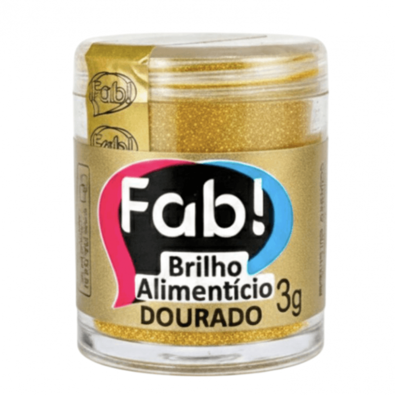 Brilho Alimentar Fab! 3g Dourado