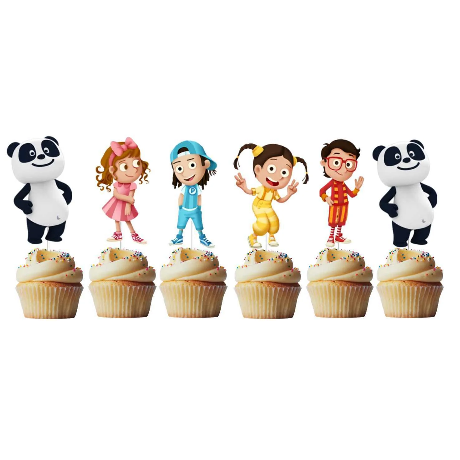 6 Mini Picks Panda e os Caricas