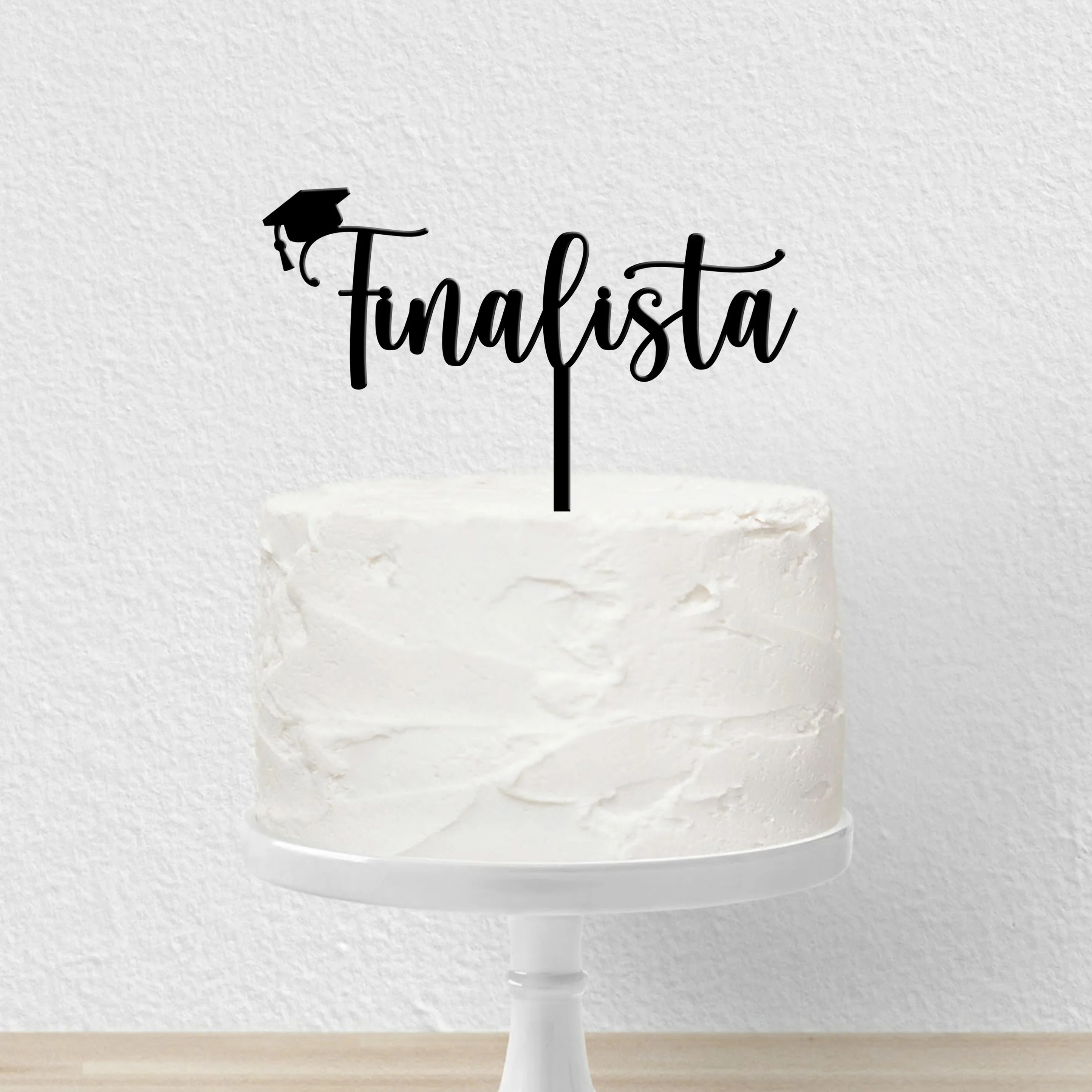 Topo de Bolo Acrílico Finalista
