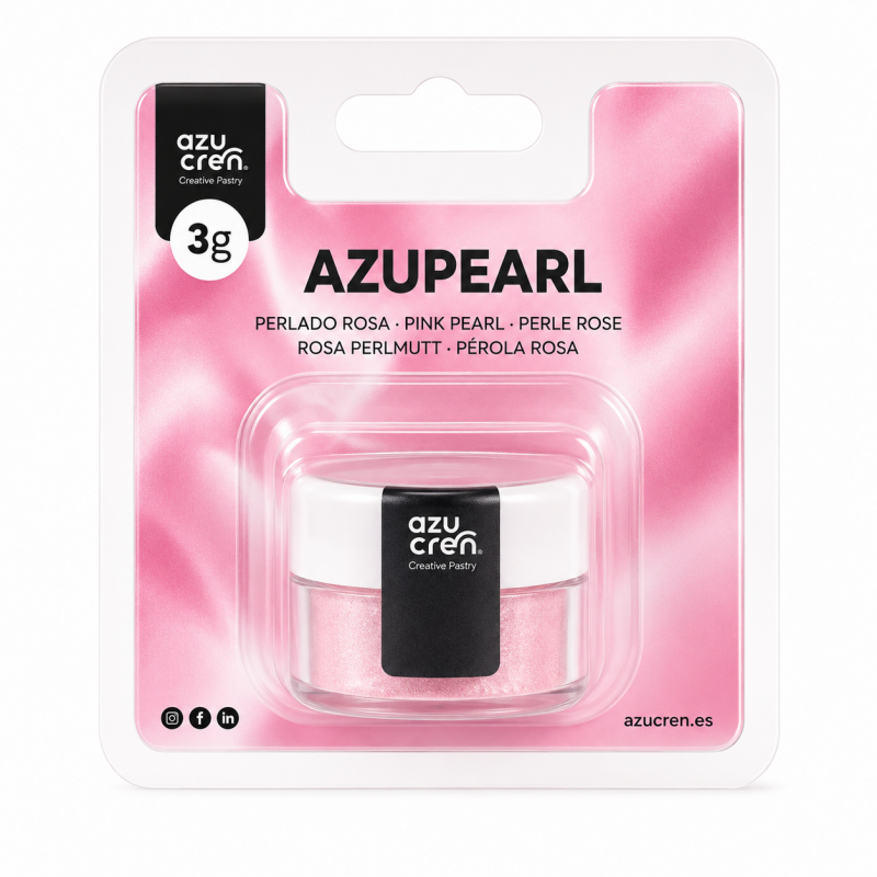 Corante em Pó Azupearl Rosa Pérola