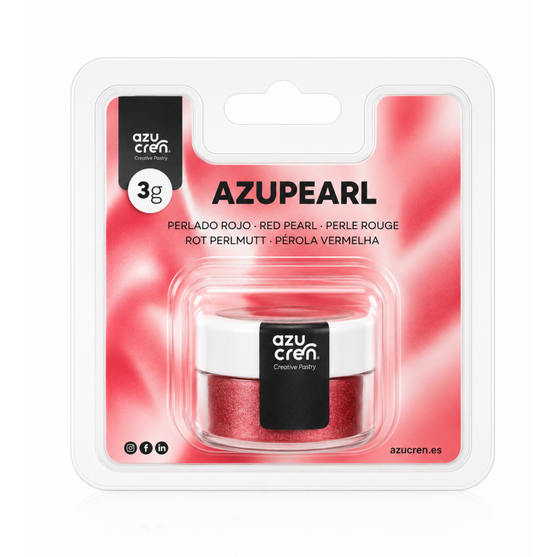 Corante em Pó Azupearl Vermelho Pérola