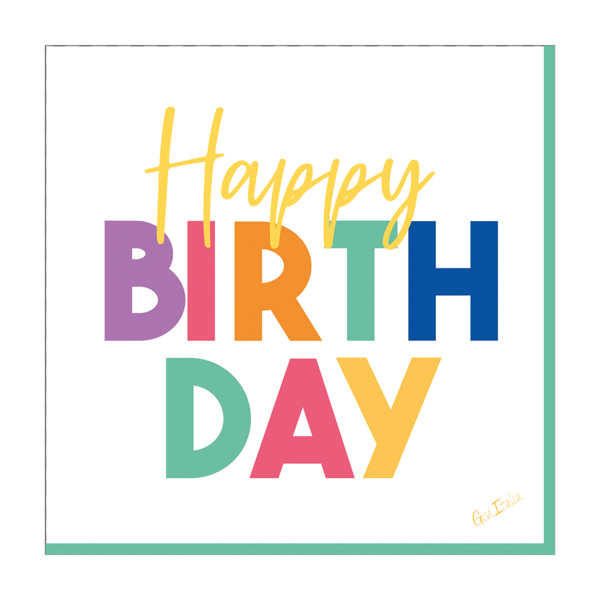 Guardanapos Happy Birthday