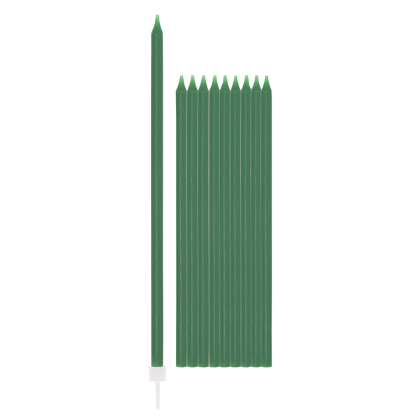 Velas Altas 15,5cm Verde Escuro