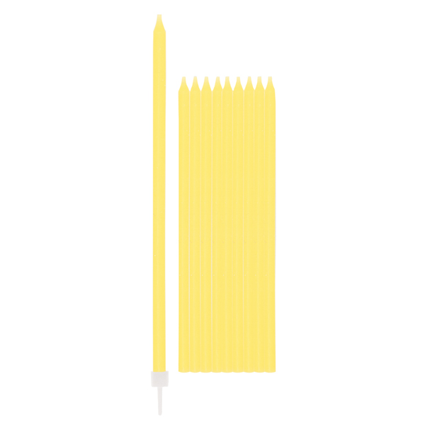 Velas Altas 15,5cm Amarelo