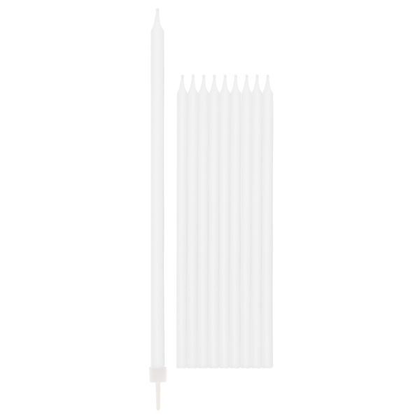 Velas Altas 15,5cm Branco