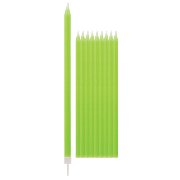 Velas Altas 15,5cm Verde Lima