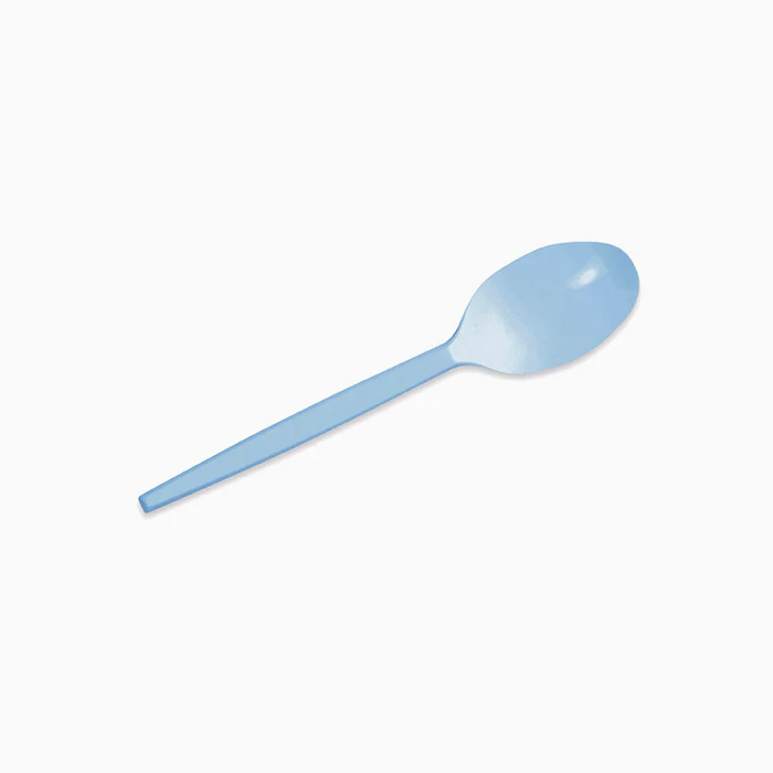 15 Colheres Reutilizáveis 12,5cm Azul Bebé