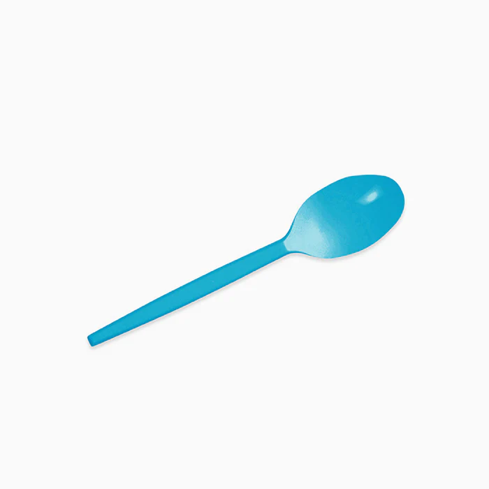 15 Colheres Reutilizáveis 12,5cm Azul Nuvem