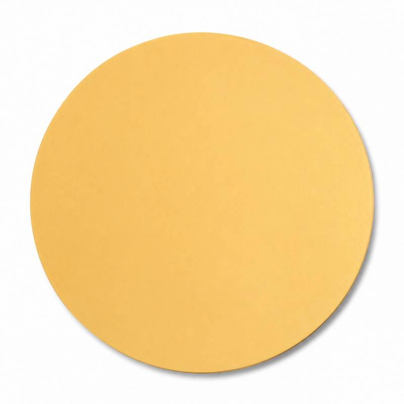Base Redonda Fina 25cm Dourado Mate
