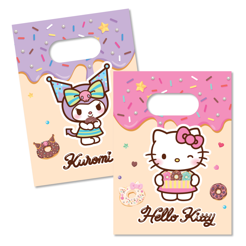 Sacos de Papel Hello Kitty e Kuromi