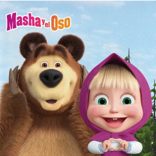 Guardanapos Masha e o Urso