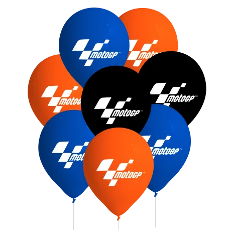 8 Balões Latex Moto GP