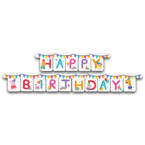 Faixa Happy Birthday Peppa