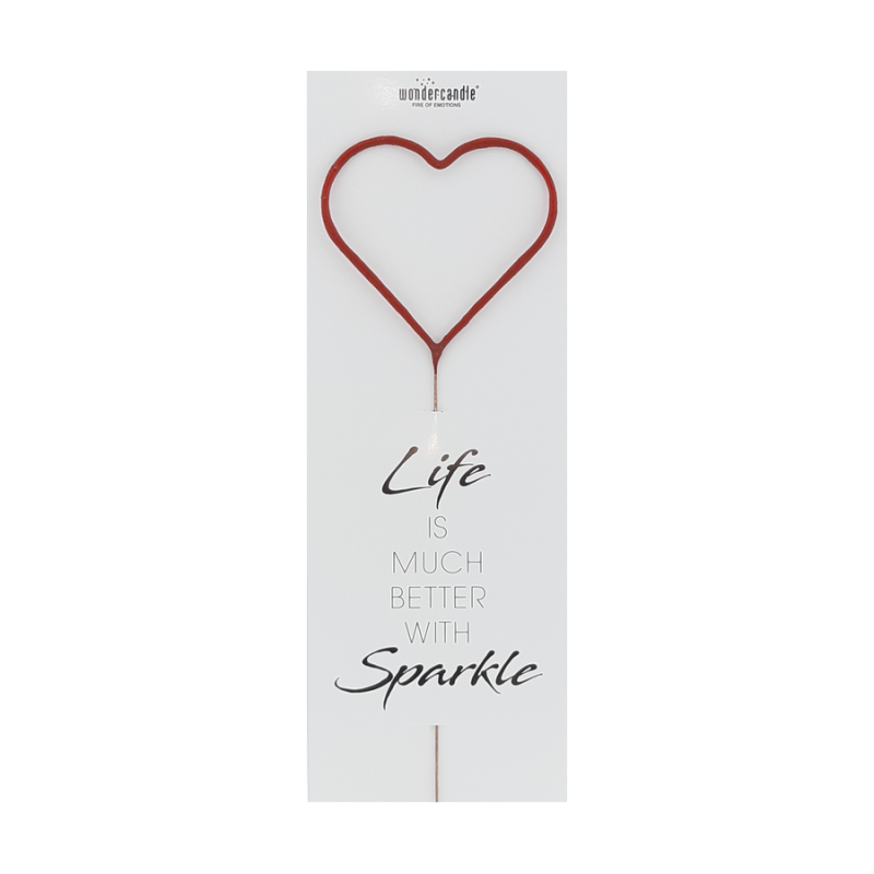 Sparkler Gigante Vermelho Coração