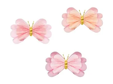 3 Borboletas Decorativas de Papel