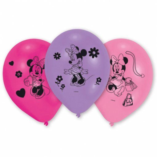 10 Balões Latex Minnie