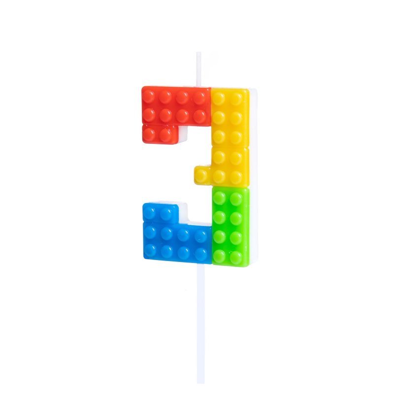 Vela Lego Número 3