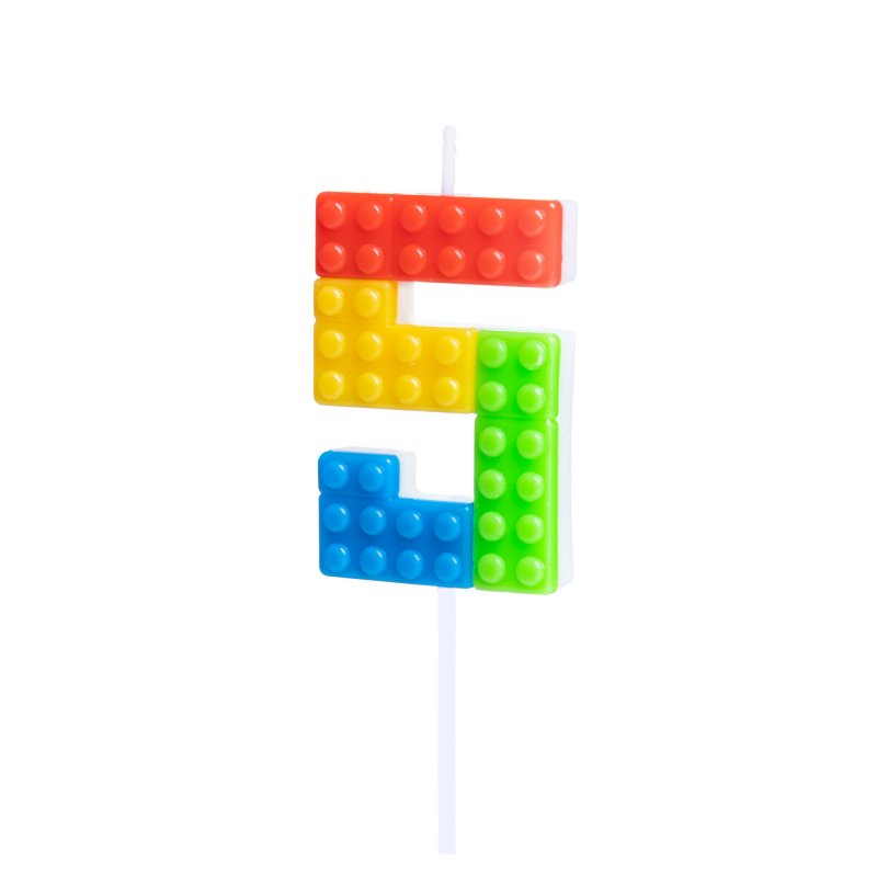 Vela Lego Número 5