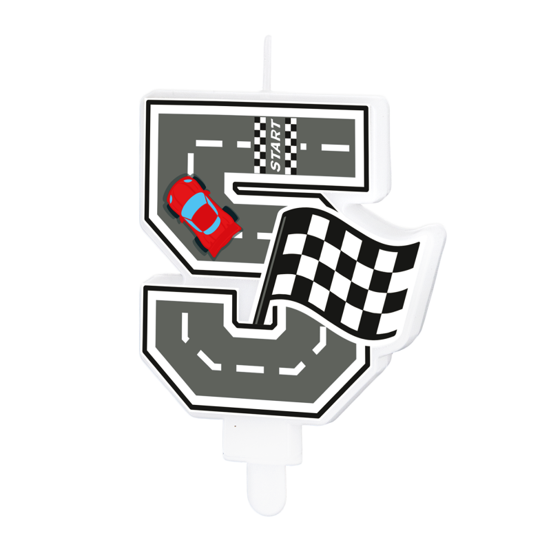 Vela Carro Corrida Número 5