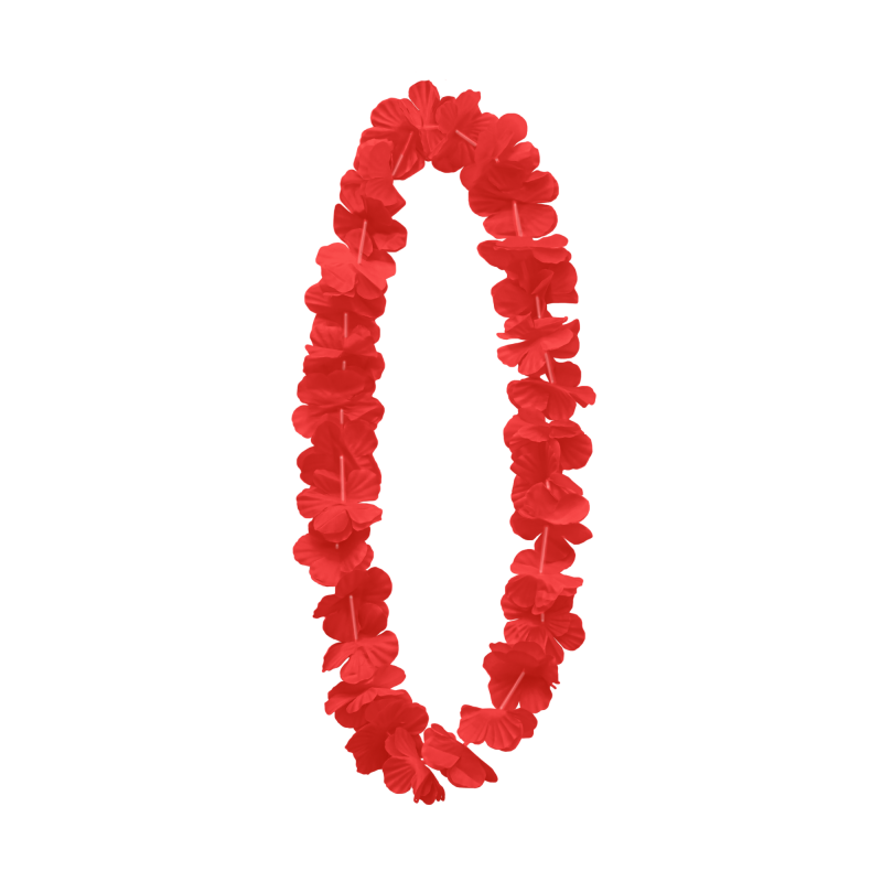 Colar de Flores Vermelho