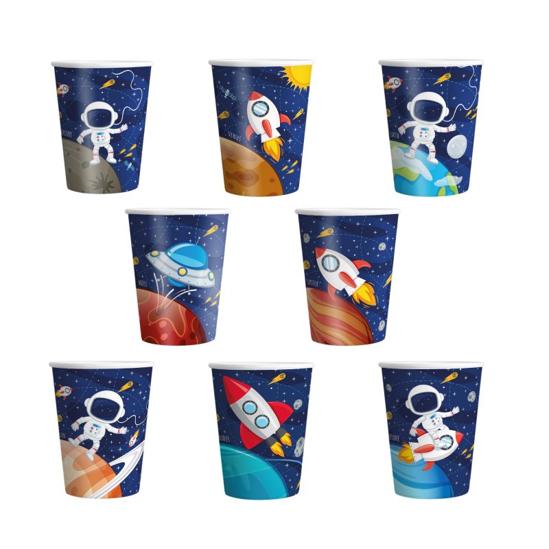 Copos Espaço / Astronauta
