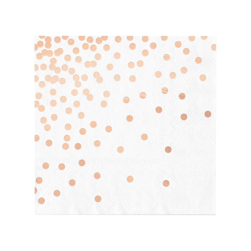 Guardanapos Bolinhas Rose Gold