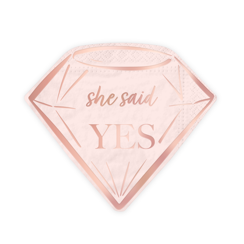 Guardanapos Diamante She Said Yes