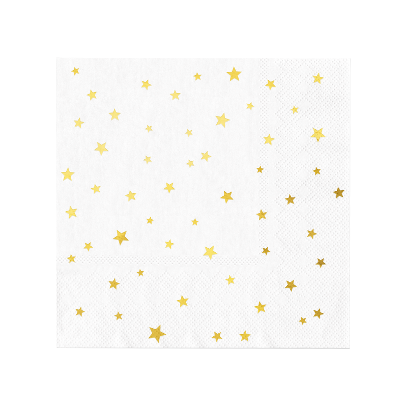 Guardanapos Estrelas Douradas