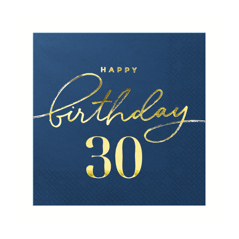 Guardanapos Azul Navy Idade 30