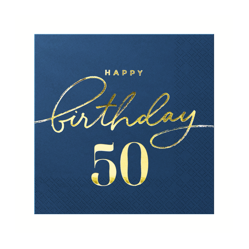 Guardanapos Azul Navy Idade 50