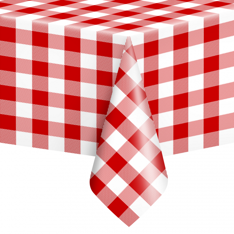 Toalha de Mesa Xadrez Vermelho