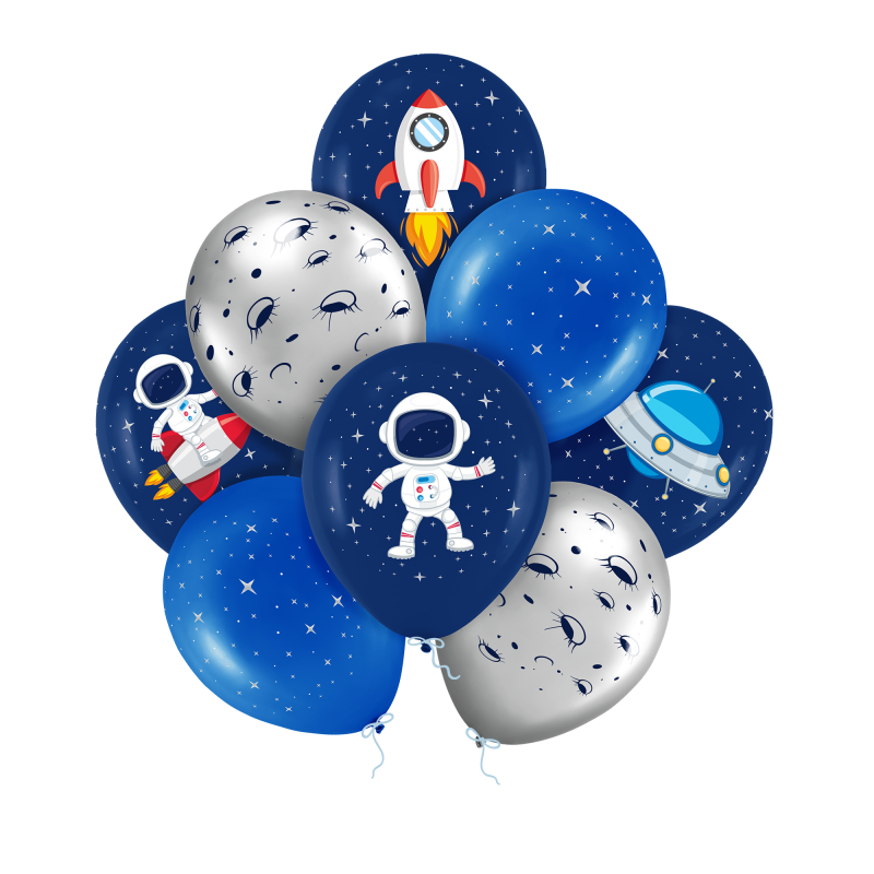 8 Balões Espaço / Astronauta