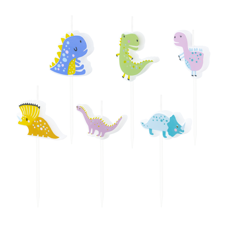 6 Velas Dinossauro