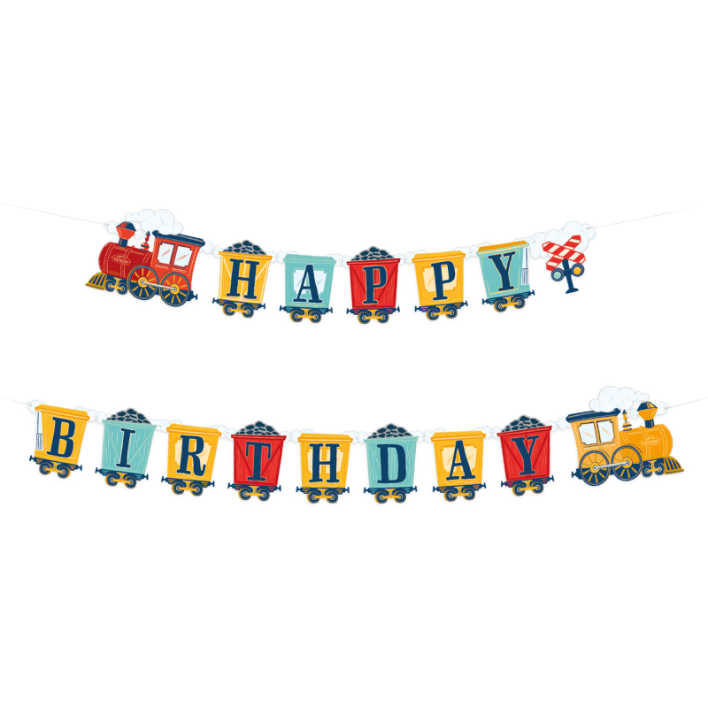 Faixa Happy Birthday Comboios