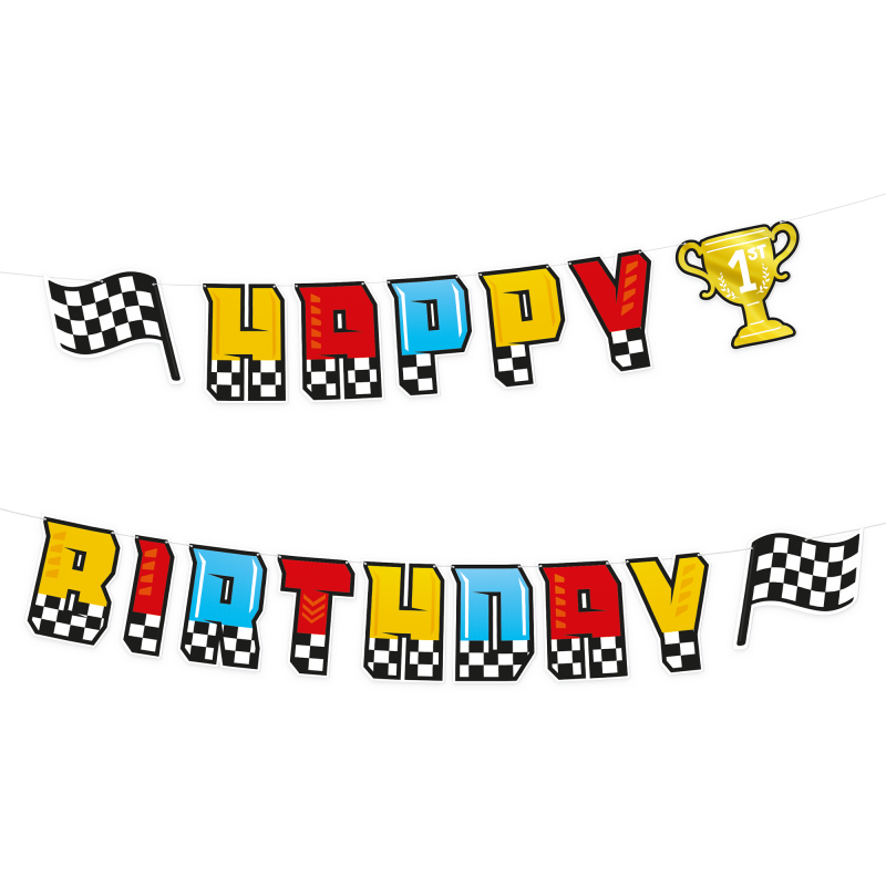 Faixa Happy Birthday Carros
