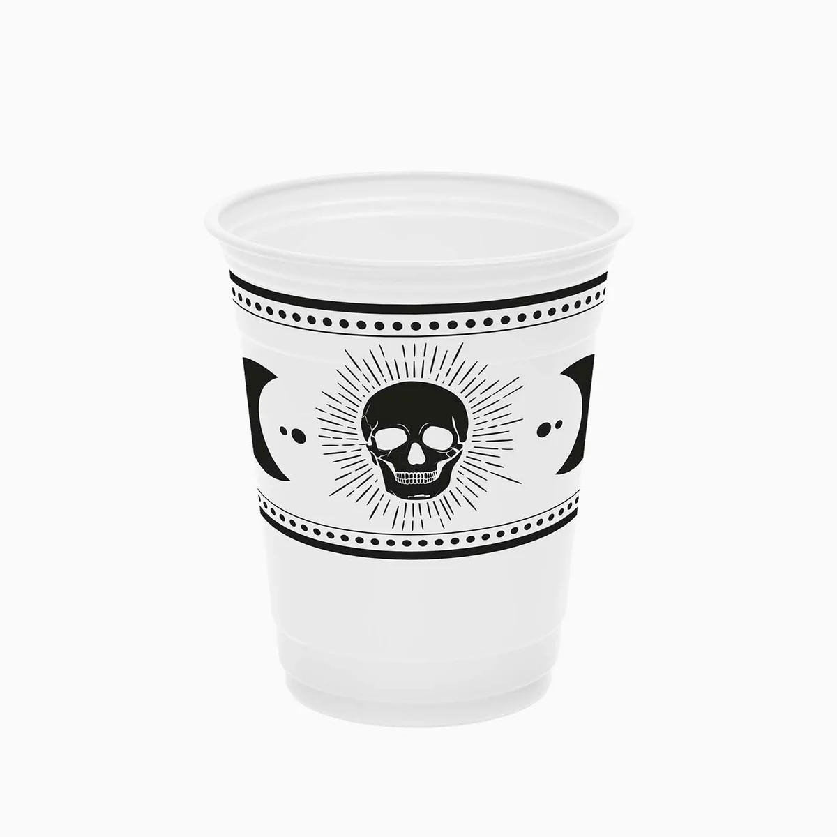 8 Copos Reutilizáveis Caveira