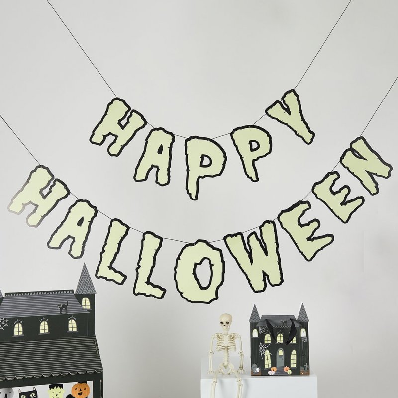 Faixa Happy Halloween Brilha no Escuro