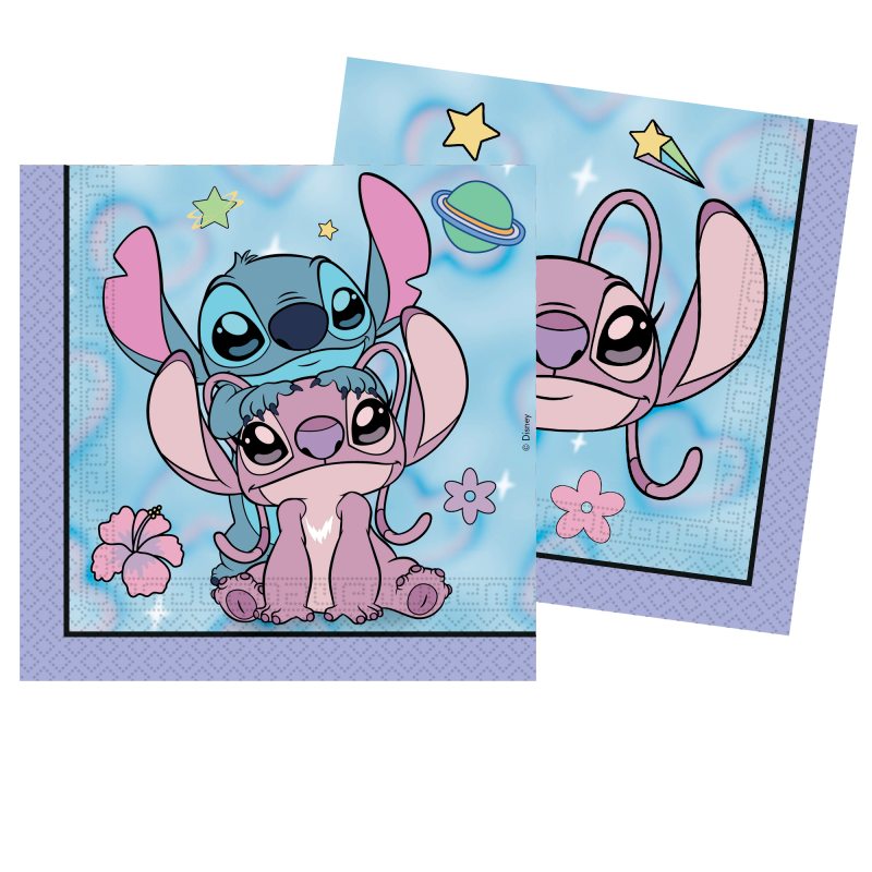 Guardanapos Stitch e Angel