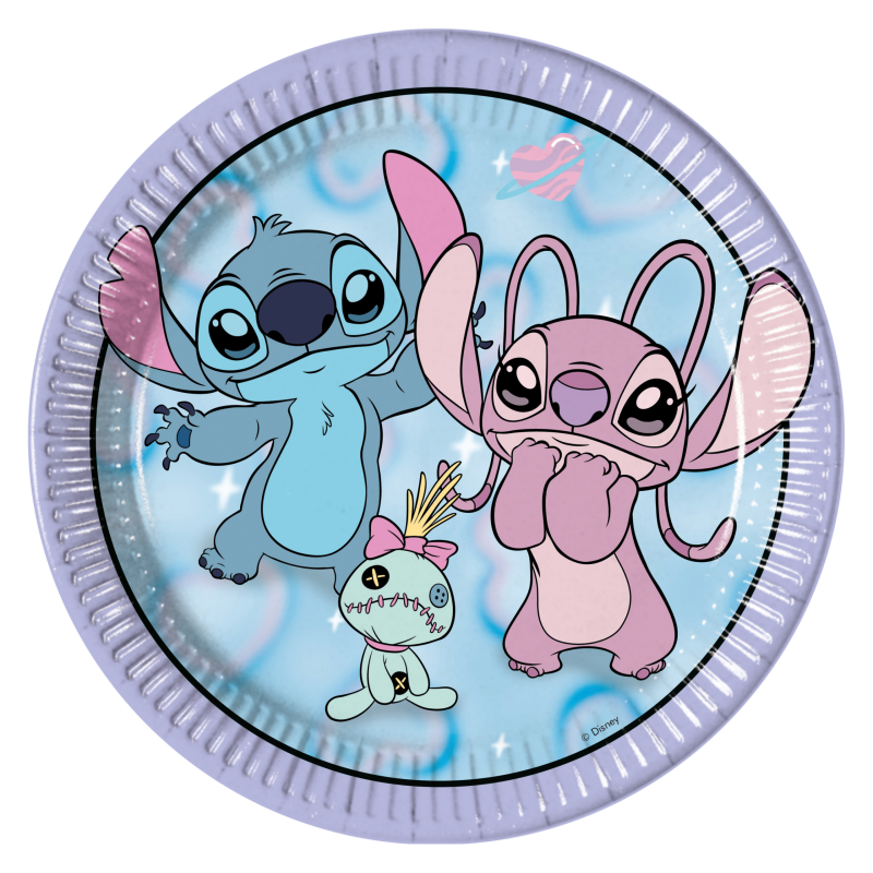 Pratos Stitch e Angel