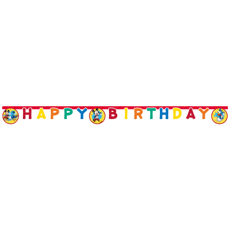 Faixa Happy Birthday Mickey