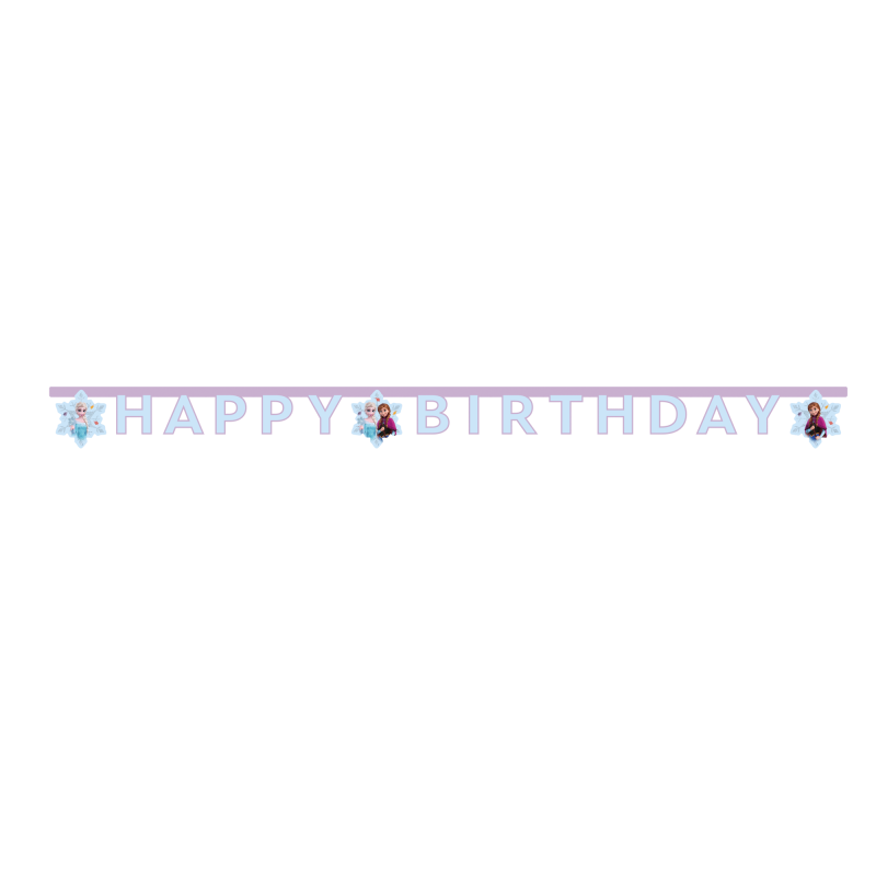Faixa Happy Birthday Frozen