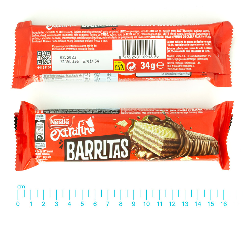 Nestle Barrita Bolacha com Chocolate