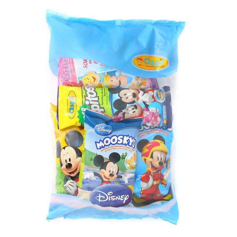 Sortido 5 Snacks Salgados Disney